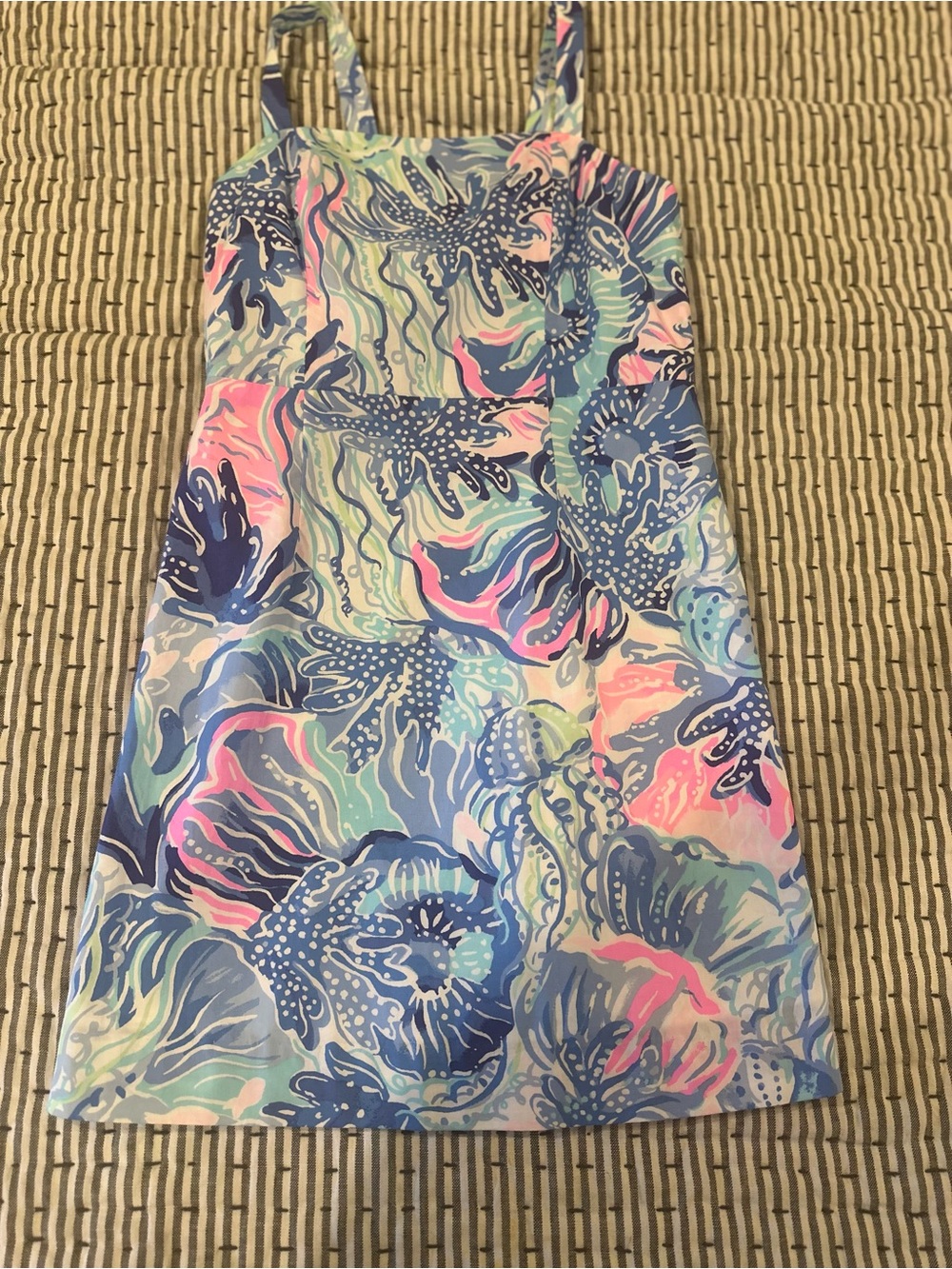 Lilly Pulitzer Girls Blue, Pink, Aqua Floral Sundress
